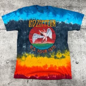 Led Zeppelin Tie Dye Icarus Swan Angel Logo Shirt Size Medium